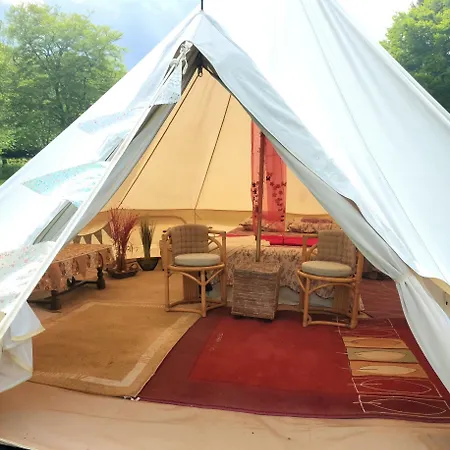Luxury tent Bell Tent One Of Three To Rent Fully Equipped Private Equipped Kitchen Tents Too *