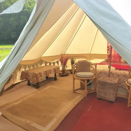 Bell Tent One Of Three To Rent Fully Equipped Private Equipped Kitchen Tents Too