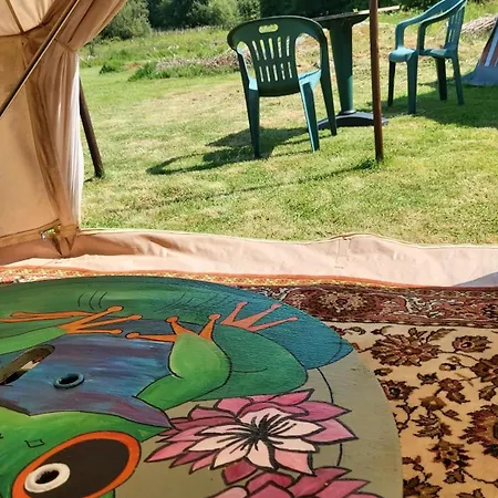 Bell Tent One Of Three To Rent Fully Equipped Private Equipped Kitchen Tents Too