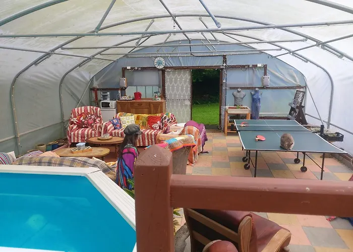 'glamping' Tents One Of Three To Rent Fully Equipped Private Equipped Kitchen Tents Too Saint-Michel-de-Montjoie