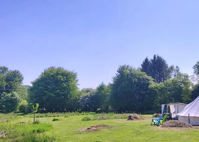 אוהל מפואר 'glamping' Tents One Of Three To Rent Fully Equipped Private Equipped Kitchen Tents Too Saint-Michel-de-Montjoie