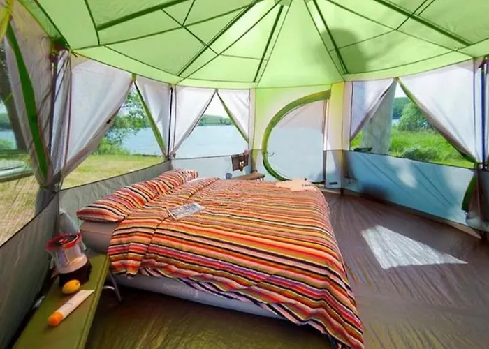 'glamping' Tents One Of Three To Rent Fully Equipped Private Equipped Kitchen Tents Too Saint-Michel-de-Montjoie